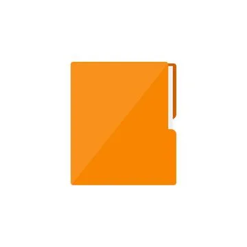 Folder with papers in a flat style. Vector illustration. 스톡 일러스트