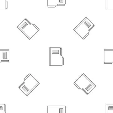 Folder pattern seamless vector Illustrazione stock