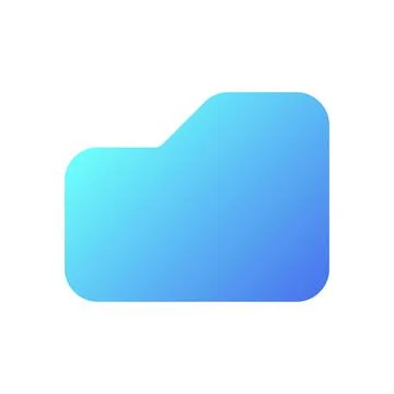 Folder pixel perfect flat gradient two-color ui icon Illustrazione stock