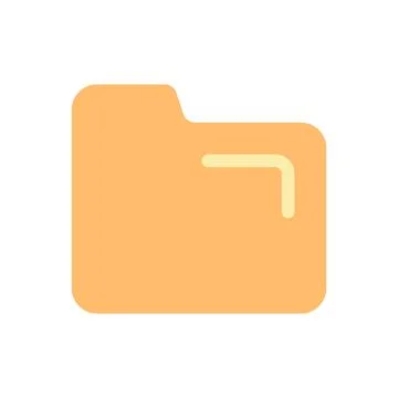 Folder pixel perfect flat gradient color ui icon Illustrazione stock