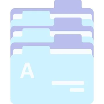 Folder portfolio document design icon flat vector Illustrazione stock