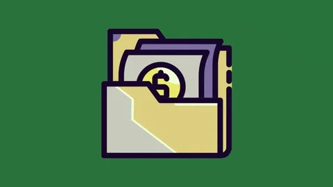 Folder Professional With Icon Motion Graphic Overlay Stock Footage 338016473
