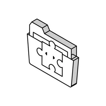 Folder with program code files isometric icon vector illustration Stock Illustration