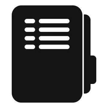 Folder record keep icon simple vector. Document balance Illustrazione stock