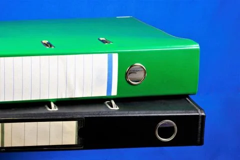 Folder recorder of documents for important records. Stock Photos