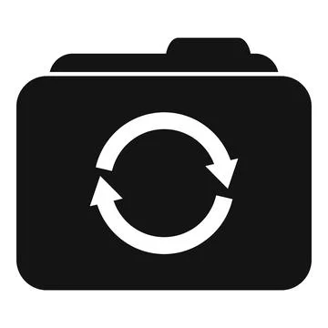 Folder recovery icon simple vector. Document data 库存插图
