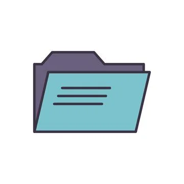 Folder related vector icon Stock Illustration