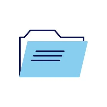 Folder related vector icon Stock Illustration