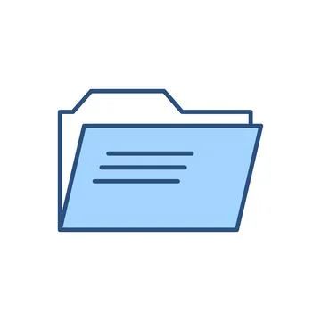 Folder related vector icon Stock Illustration