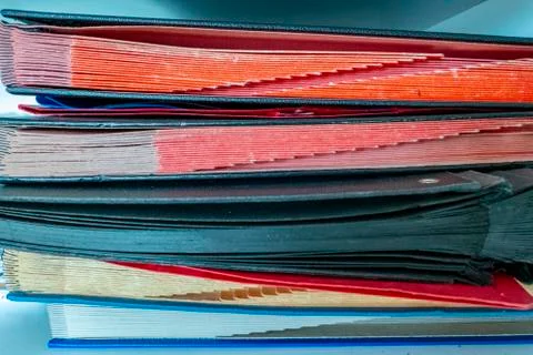 Folder for resubmission in the office on a stack Stock Photos