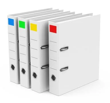 The folder row Stock Illustration