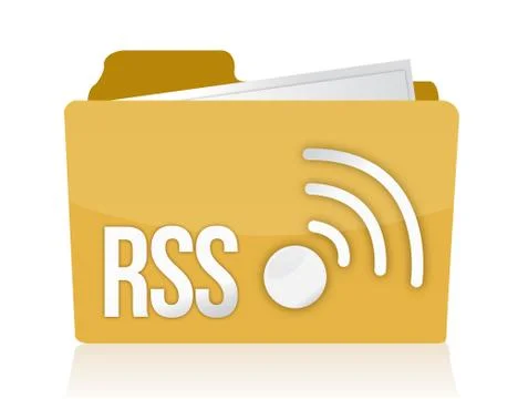 Folder rss Stock Illustration
