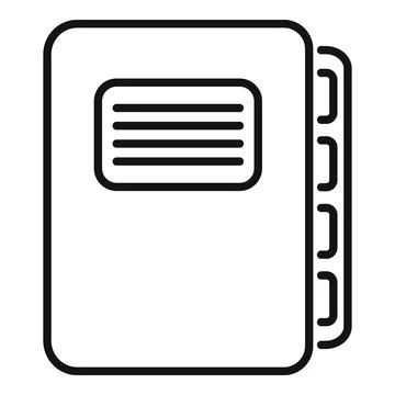Folder service icon outline vector. Help support Stock Illustration