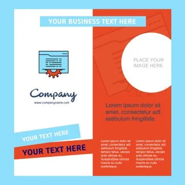 Folder setting Company Brochure Template. Vector Busienss Template 스톡 일러스트