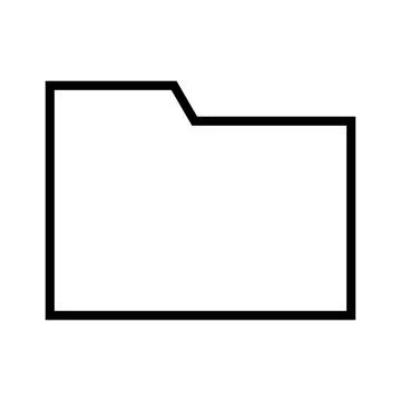 Folder shape icon. Directory shape. Vector. Stock Illustration