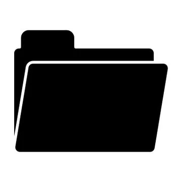 Folder solid icon. Archive vector illustration isolated on white. Document glyph 스톡 일러스트