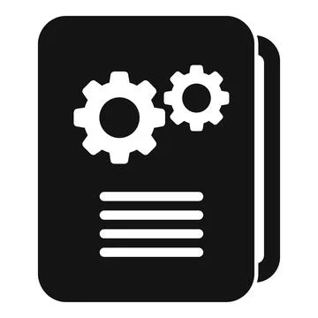 Folder solution icon simple vector. Creative business 스톡 일러스트