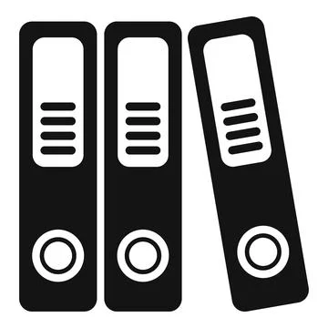 Folder stack icon simple vector. Balance folder Stock Illustration