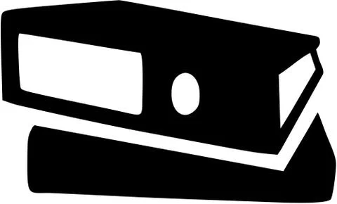 Folder stacked icon Illustrazione stock