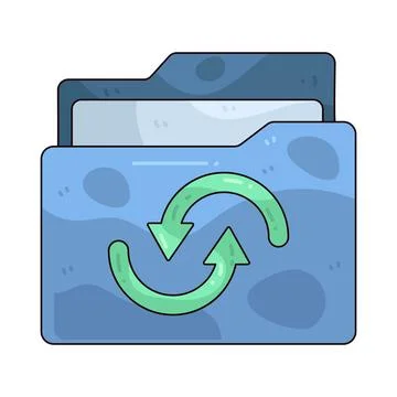 Folder Sync illustration Stock Illustration