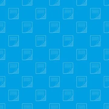 Folder with table excel pattern seamless blue Stock Illustration