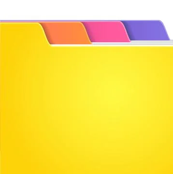 Folder tabs Stock Illustration