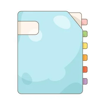 Folder with tabs Иллюстрация