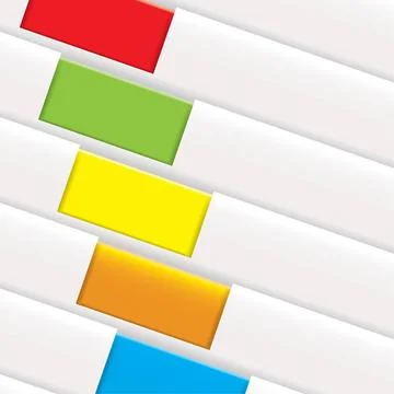 Folder tag background White paper background with colorful tab or tag with... Stock Photos