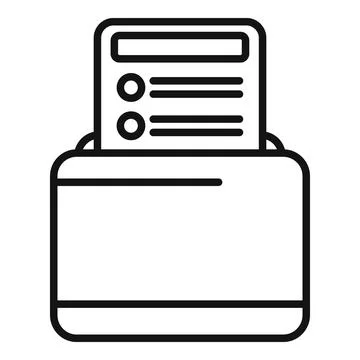 Folder task schedule icon outline vector. Event time Illustrazione stock