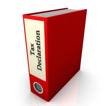 Folder tax declaration Stock Illustration