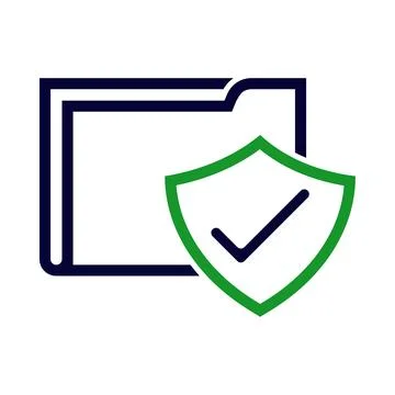 Folder, tick, secure, security, web, web folder, information web folder sec.. Stock Illustration