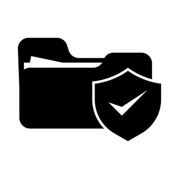 Folder, tick, secure, security, web, web folder, information web folder sec.. Stock Illustration