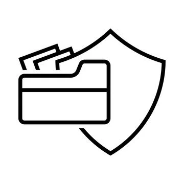 Folder, tick, secure, security, web, web folder, information web folder sec.. Stock Illustration