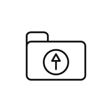 Folder Upload Icon Ideal for File Sharing and Cloud Storage 스톡 일러스트