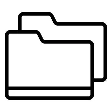 Folder Vector Icon Design Illustration Illustrazione stock