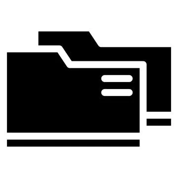 Folder Vector Icon Design Illustration Stock Illustration