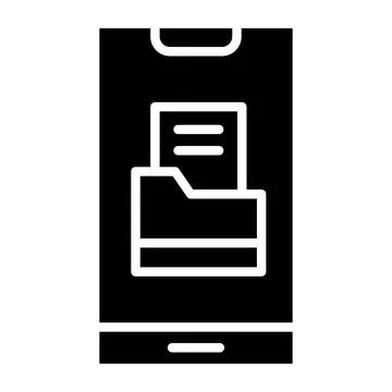 Folder Vector Icon Design Illustration Stock Illustration