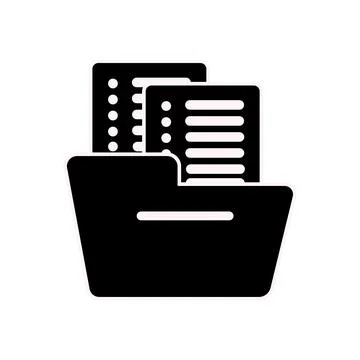 Folder Vector Icon. High quality black style vector icons Stock Illustration