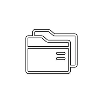 Folder vector icon Stock Illustration