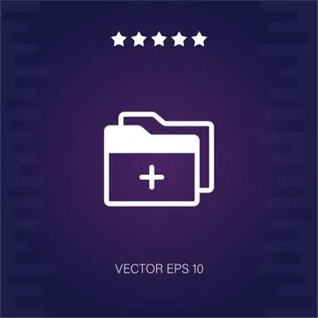 Folder vector icon Stock Illustration
