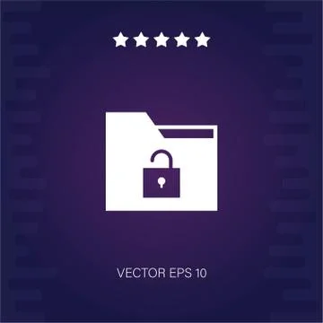 Folder vector icon Stock Illustration