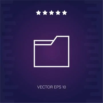 Folder vector icon Stock Illustration