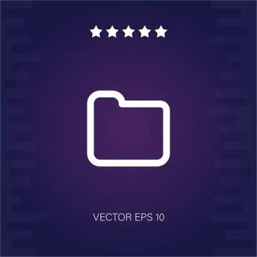 Folder vector icon Stock Illustration