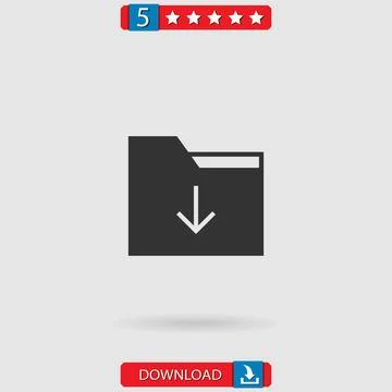 Folder vector icon Stock Illustration