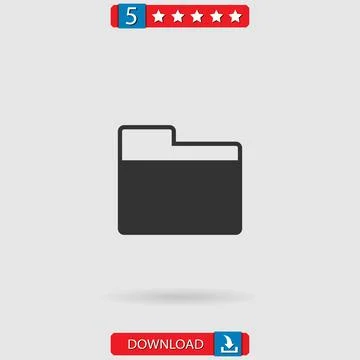Folder vector icon Stock Illustration