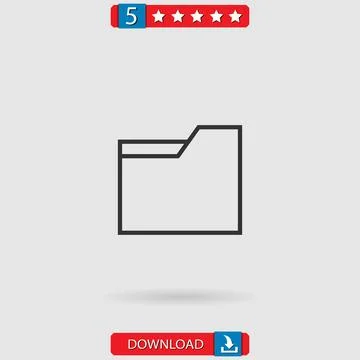 Folder vector icon Stock Illustration
