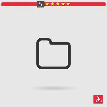 Folder vector icon Stock Illustration