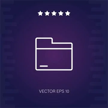 Folder vector icon Stock Illustration