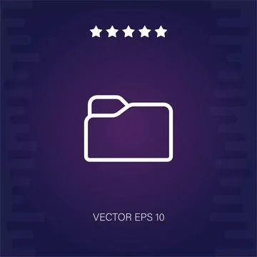 Folder vector icon Stock Illustration