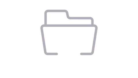 A folder with video icon representing a digital file format for storing vid.. Stock Footage 334834217